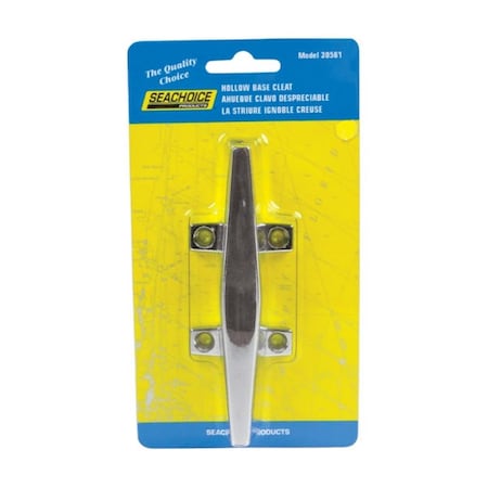 Seachoice 30561 Chrome Plated Zinc Hollow Base Cleat 4.5 in. 8090854